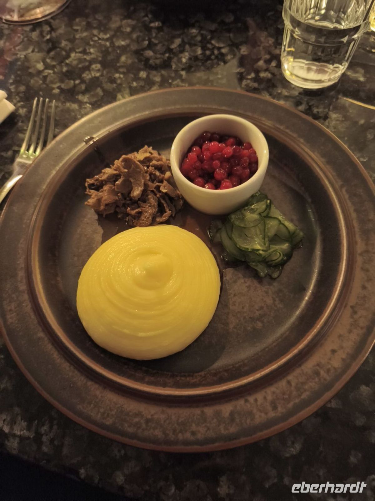 Hauptgang im Hotel Pikku-Syöte - Finnland 