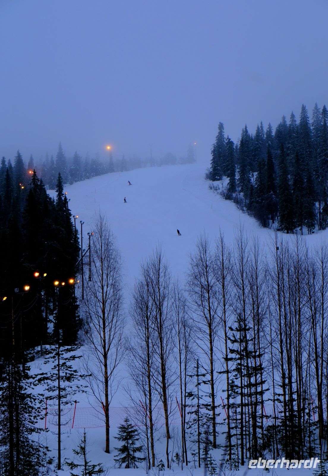 Skipiste des Iso-Syöte in Lappland - Finnland