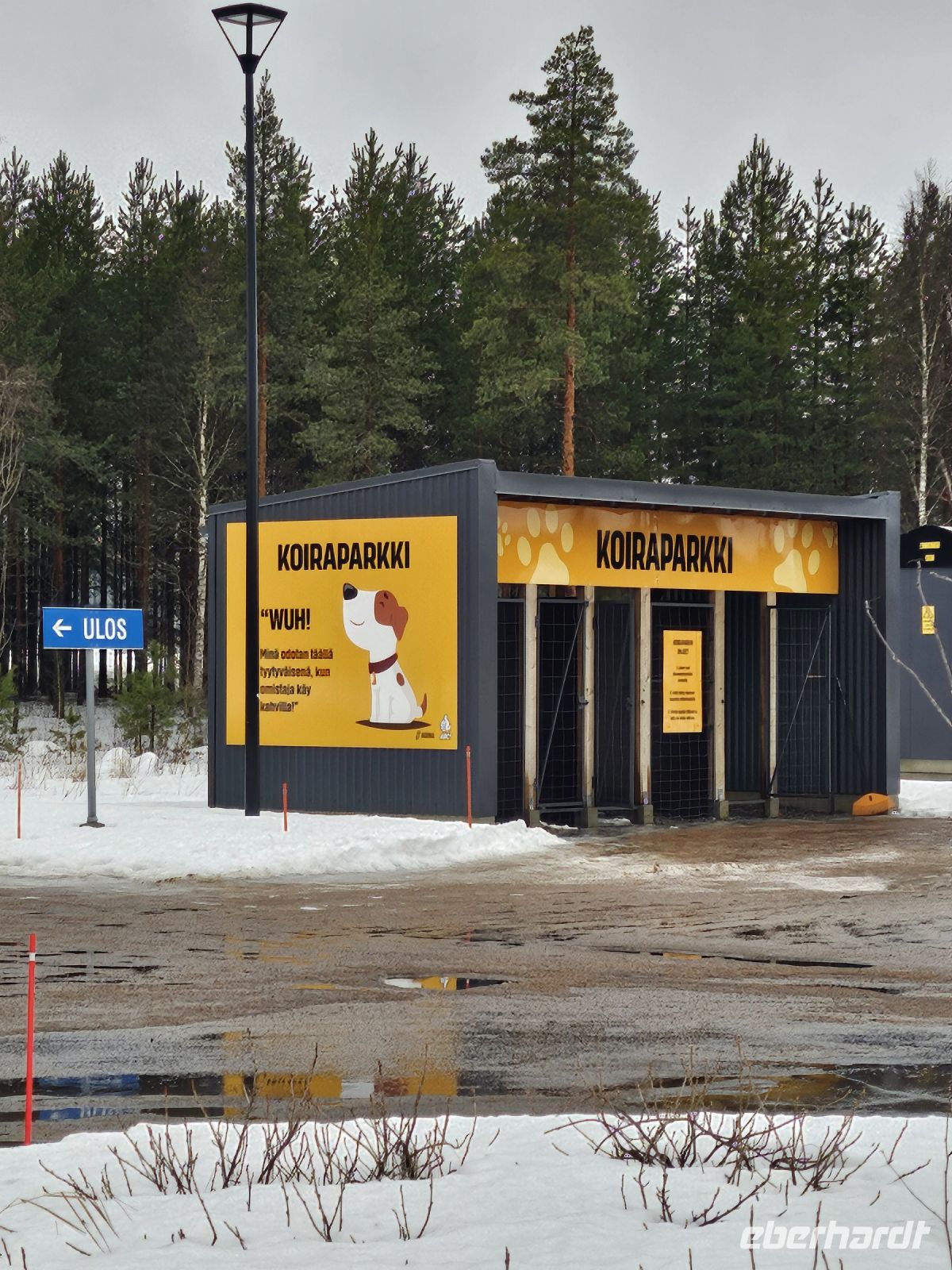 2. Tag - Hundeparkplatz auf dem Weg nach Oulu