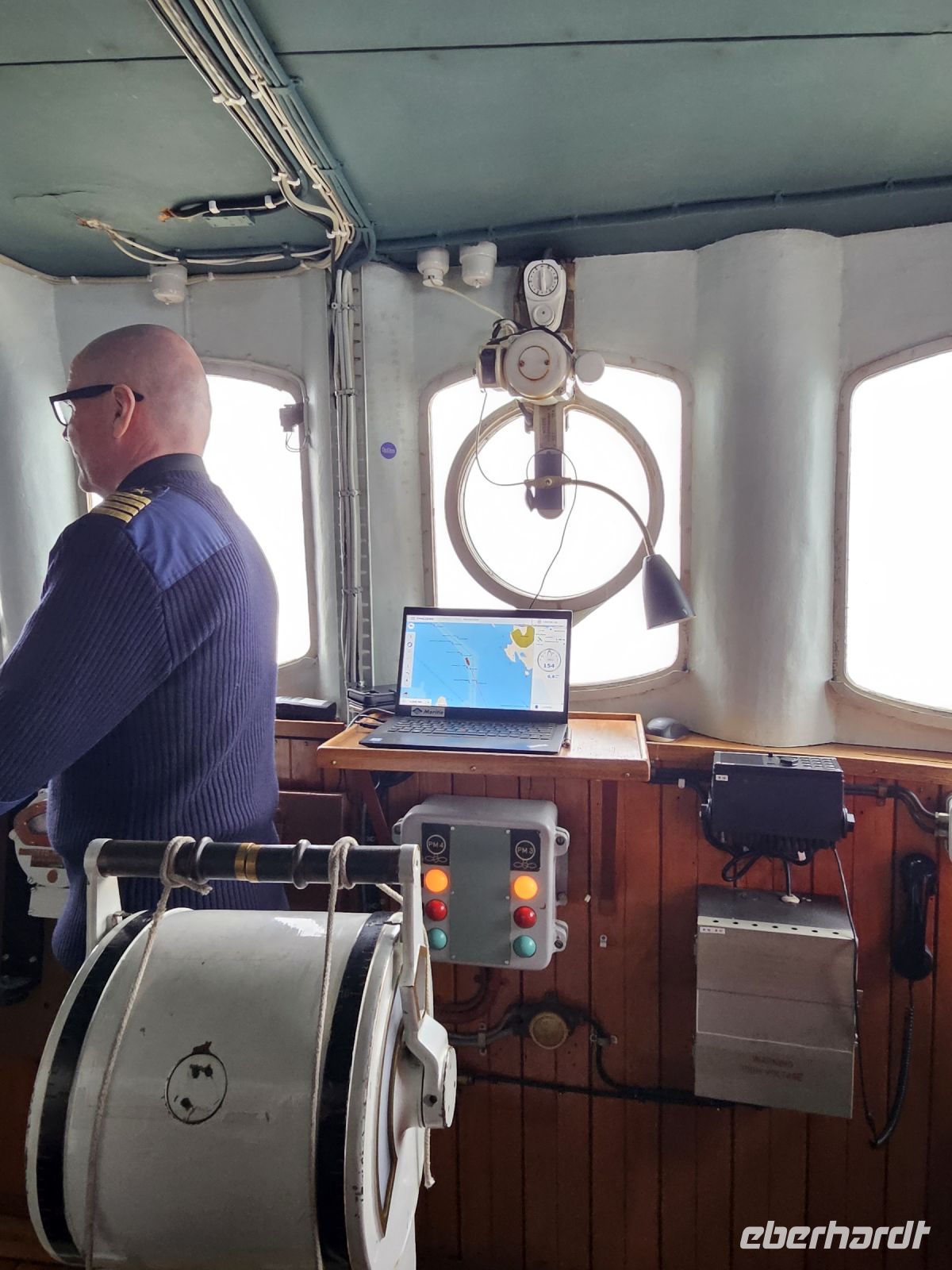 4. Tag - auf der Brücke des Sampo-Eisbrechers