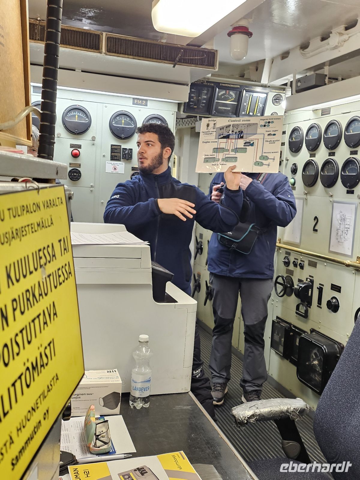 4. Tag - Technikraum des Sampo-Eisbrechers