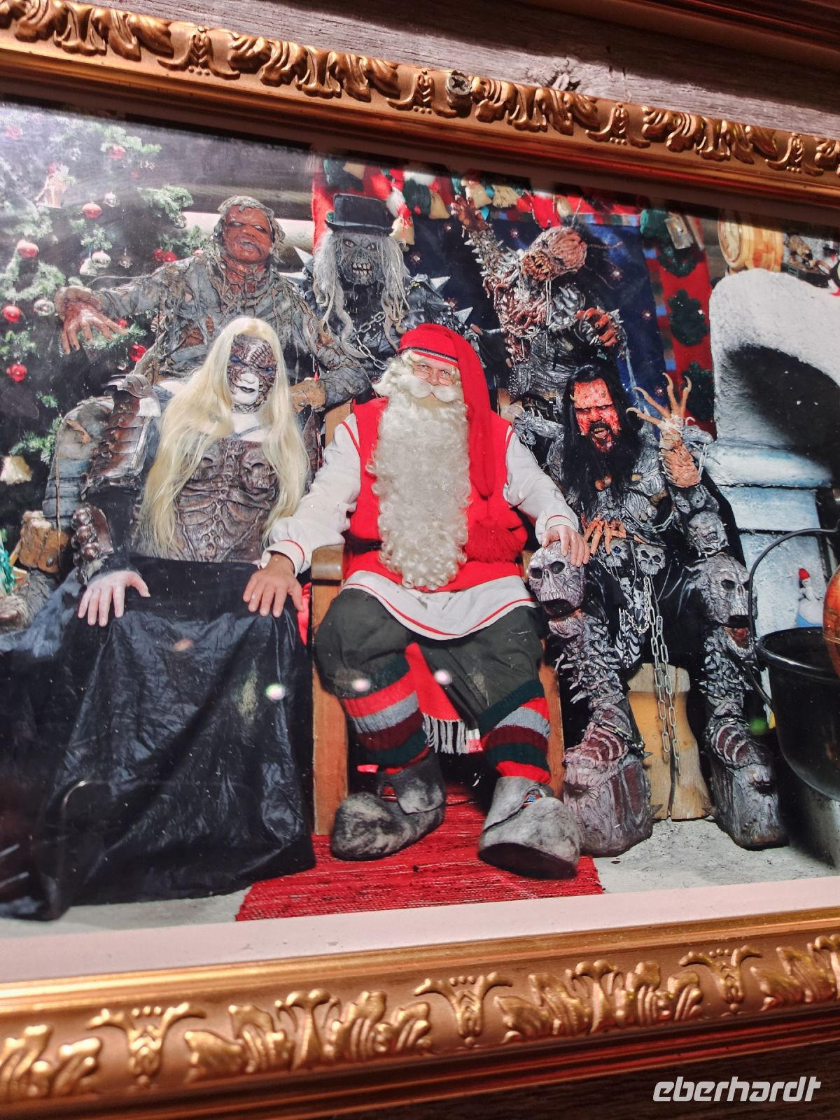 5. Tag - auch andere waren schon hier für das Foto mit Santa Claus 