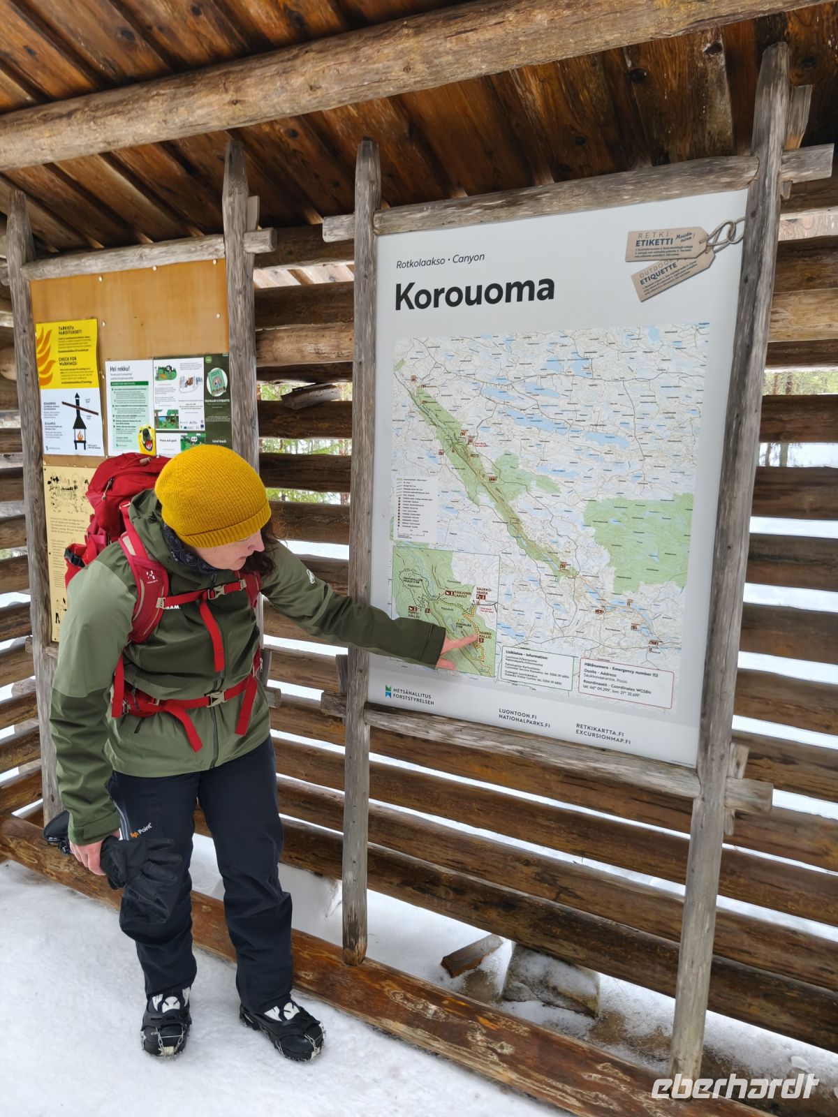 Wanderung im Korouma Canyon - Lappland, Finnland