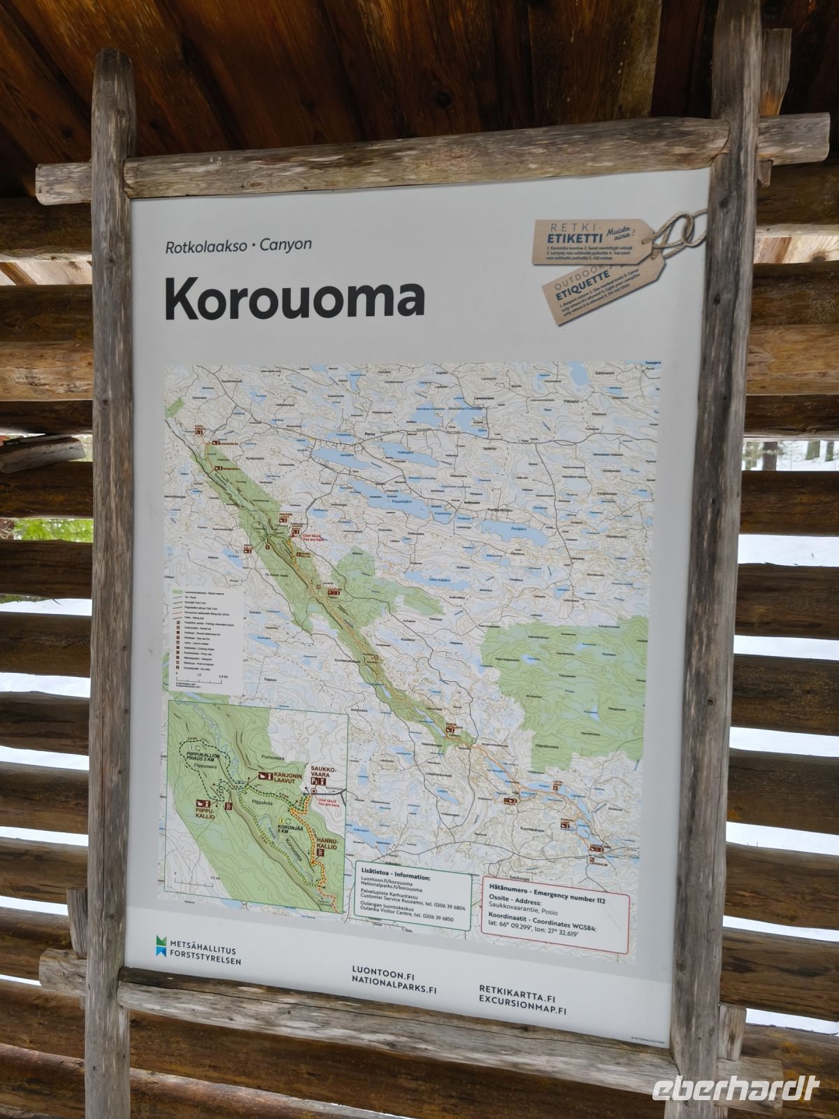 Wanderung im Korouma Canyon - Lappland, Finnland