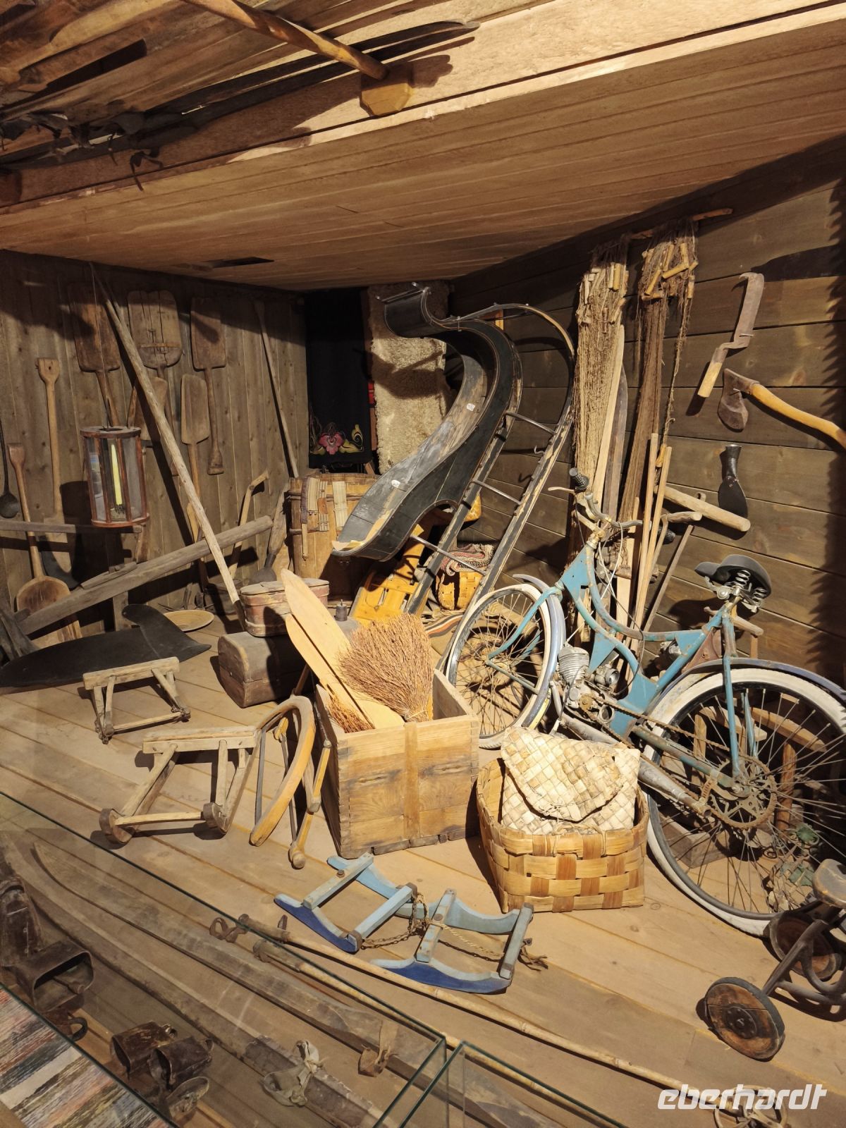 Museums Haus einer ursprünglichen Hütte Lappland, Finnland