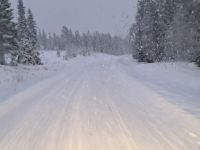 Weg zum Flughafen Kuusamo