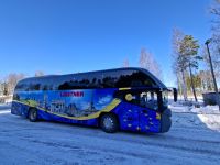 Jämsä - Himos Center (unser Bus am Ausgangspunkt der Winter-Wanderung) &ndash; &copy; Katrin Deutschbein (Eberhardt TRAVEL)