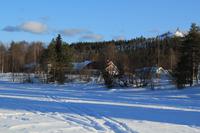 der Kemi-Fluss direkt an unserer Bungalowanlage