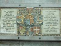 Soissons. Kathedrale. Gedenktafel