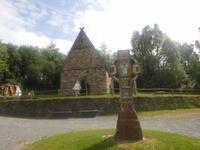 nachgebautes frühchristliches Dorf im Heritage Park