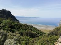 Blick auf Nonza Beach