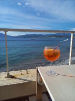 Blick von der Terrasse Hotel U Paradiso nach Ajaccio