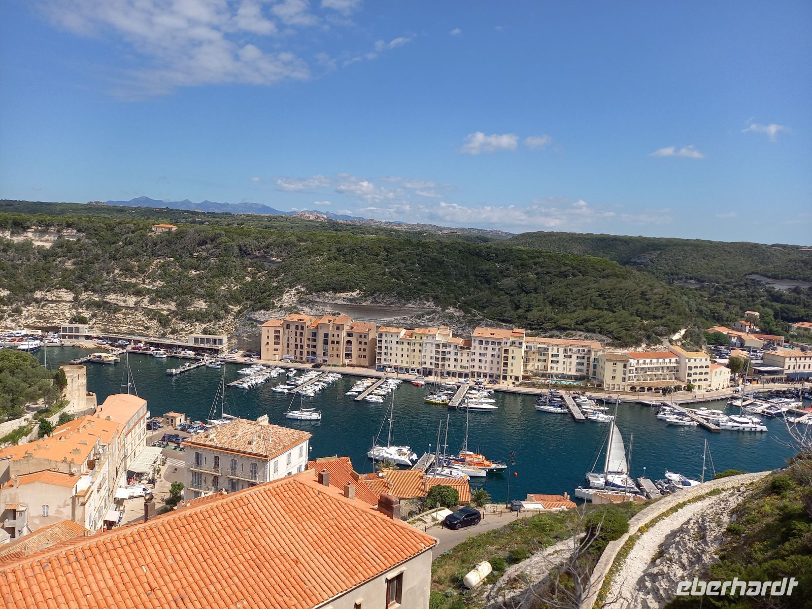 Blick auf den Hafen von Bonifacio