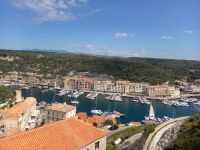 Blick auf den Hafen von Bonifacio