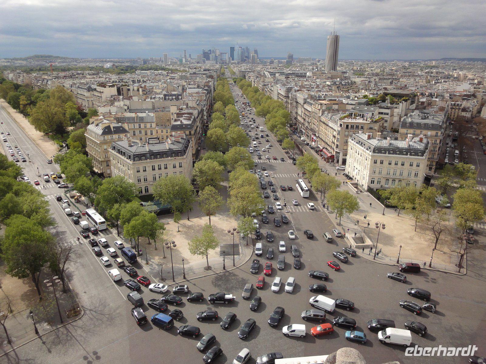 Paris -Vom Arc de Triumph gesehen