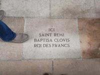 002. Kathedrae von Reims Hinweis auf der Taufe von Clovis