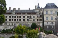 erster Blick auf das Schloss Blois