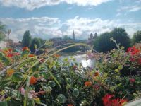 Metz - Blick von der Blumenbrücke über die Mosel