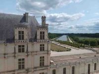 Chambord - Blick von der Dachterrasse in den Park
