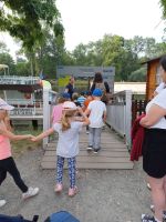 Schiffsanleger Chenonceau - Ausflug Vorschulgruppe