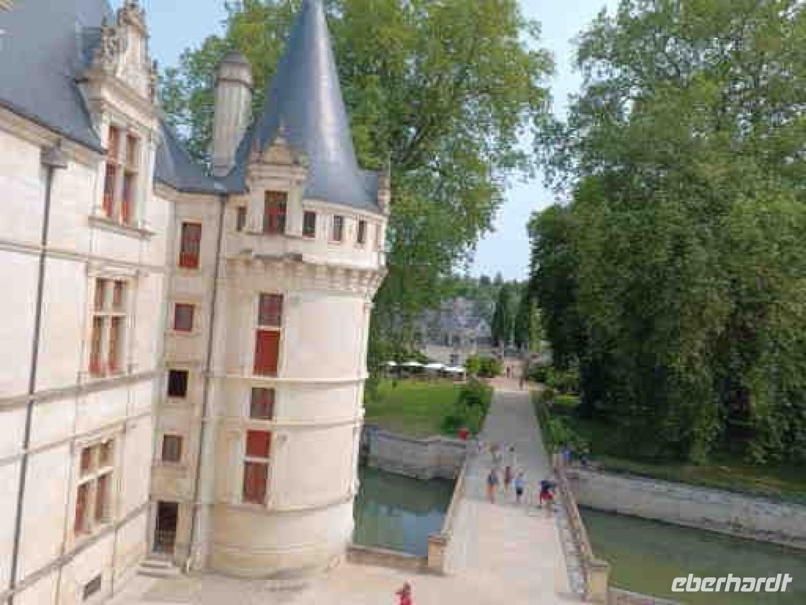 Wasserschloss, Blick vom offenen Treppenaufgang