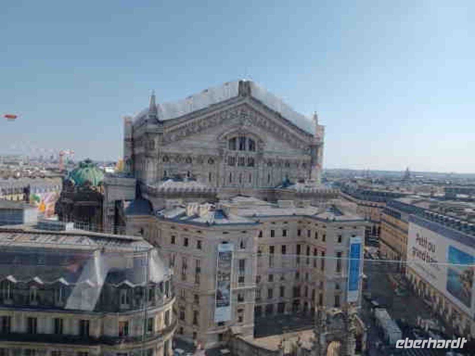 Blick von der Dachterrasse Lafayette - Oper Garnier