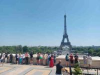  Paris Blick auf den Eiffelturm 