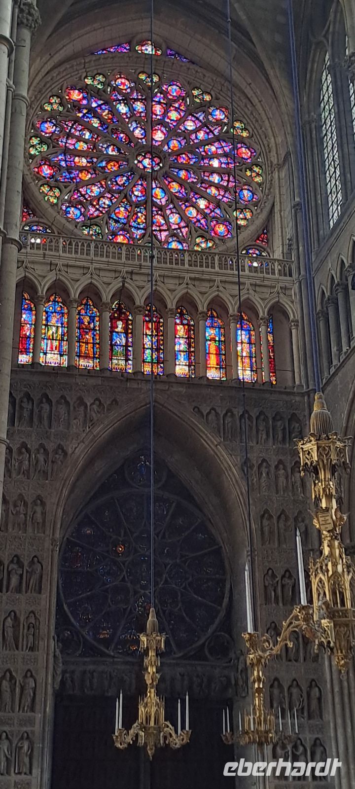 Fensterrosette Reims Kathedrale