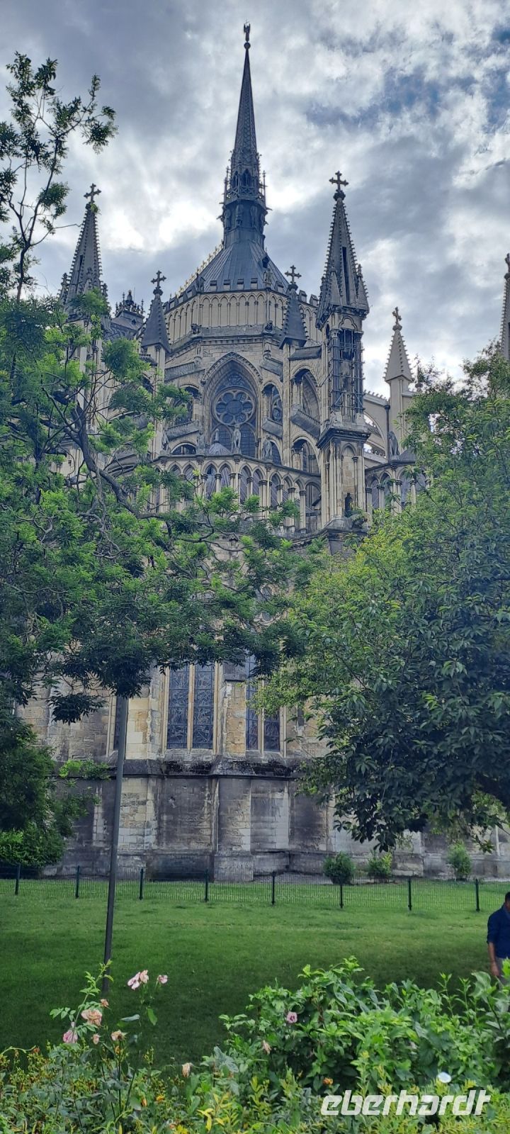Rückansicht der Kathedrale Reims