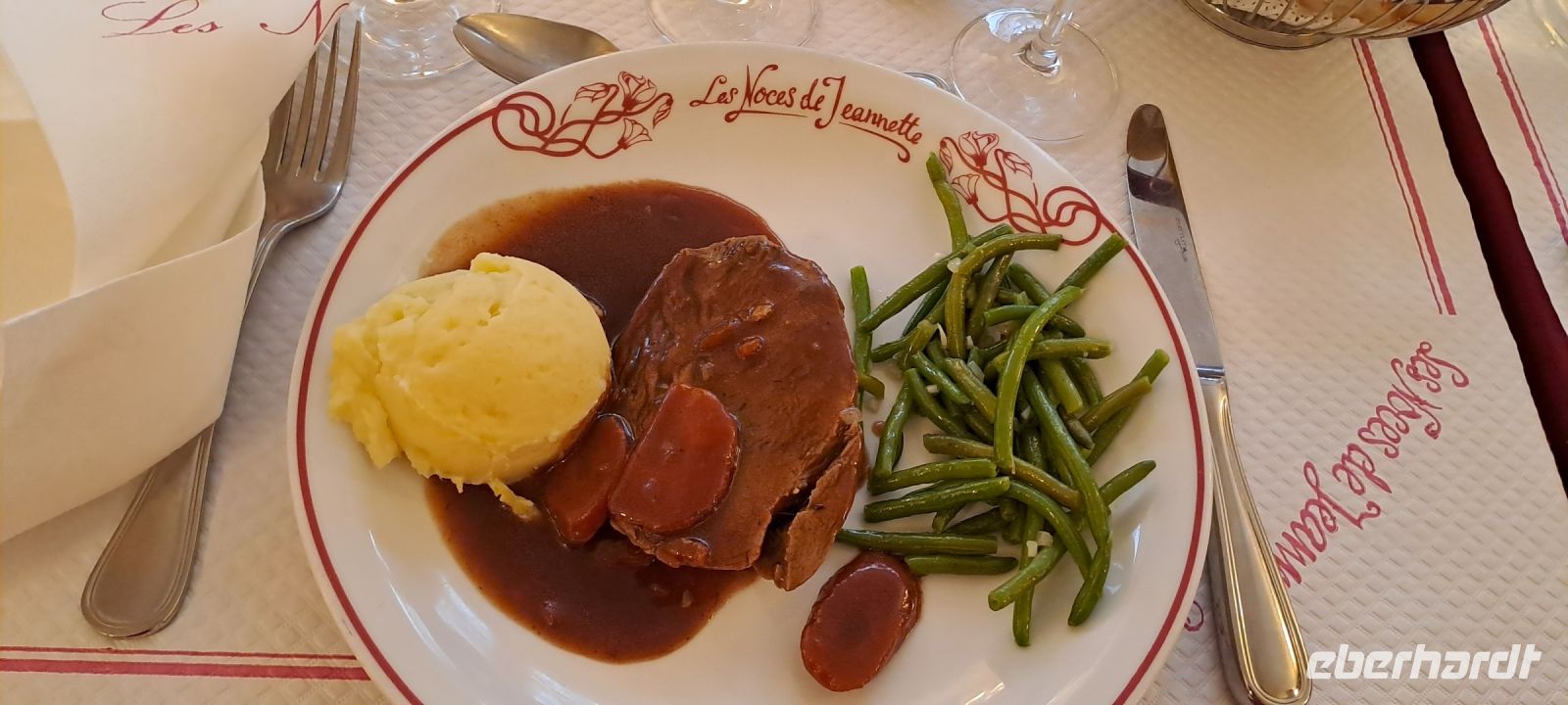 Abendessen Paris, Noces de Jeannette