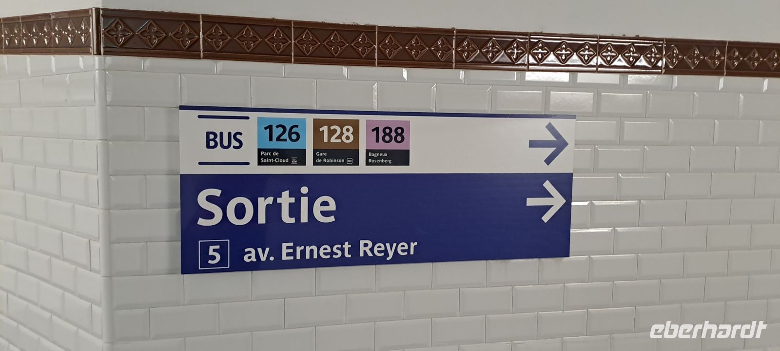 Paris, U-Bahn Beschilderung