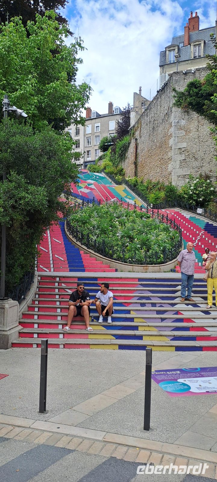 Blois, olympisch dekorierte Treppe