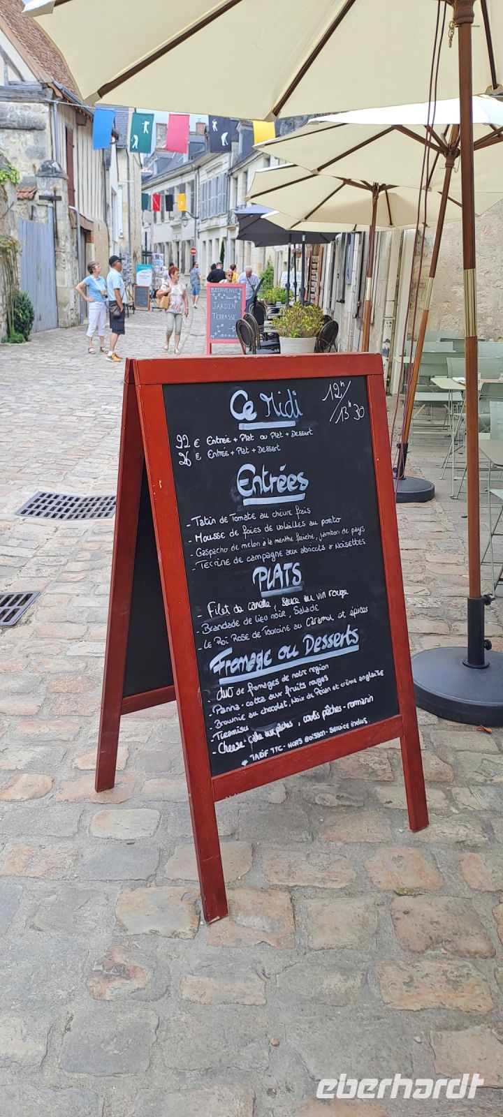 Azay le Rideau, lockende Mittagsmenüs