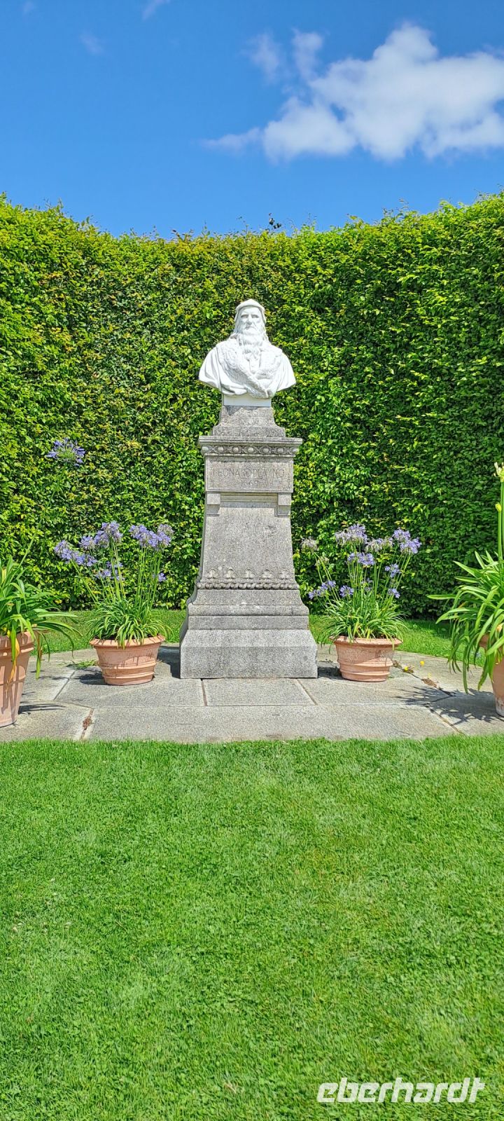 Amboise, Büste von Leonardo da Vinci