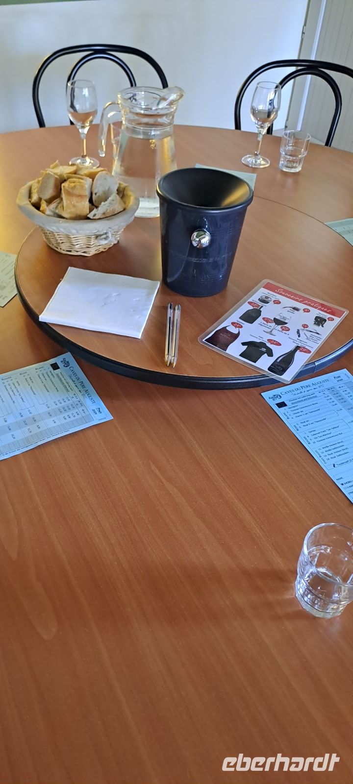 Weinprobe bei Pierre Auguste