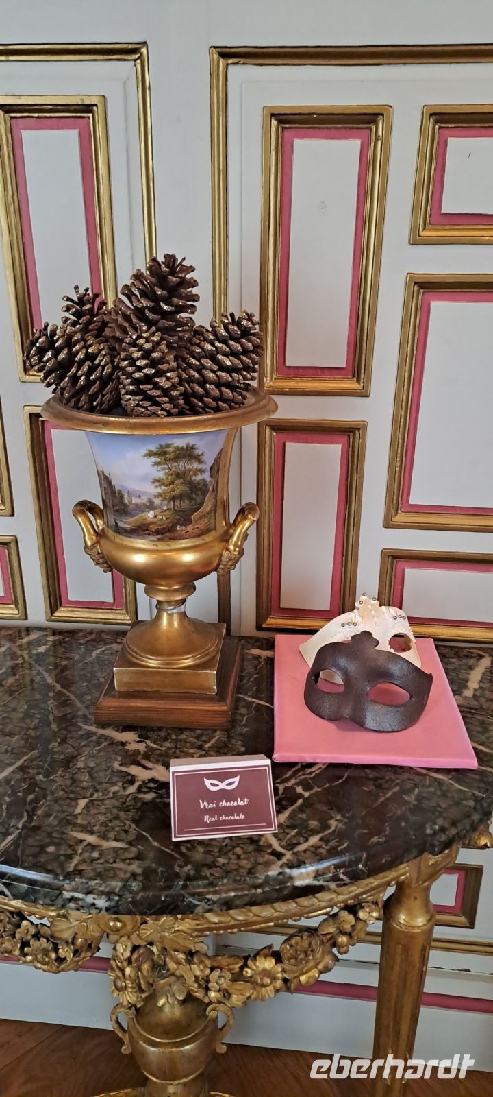 Cheverny, Maske aus Schokolade