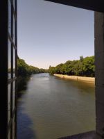 Wasserschloss Chenonceaux, Blich aus dem Fenster auf Cher