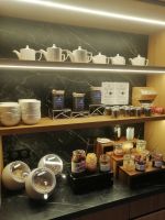 Frühstücksbuffet im Novotel Hotel in der Nähe von Schloss Fontainebleau