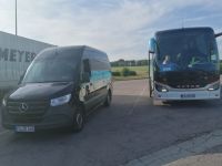 Ankunft in Hainichen, Busfahrerwechsel