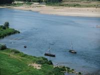 Nachgebaute Gaberen auf der Loire