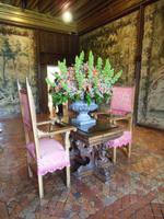 herrliche Blumenarragements in Chenonceau