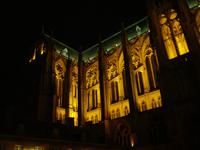 Kathedrale Metz Westfassade bei Nacht