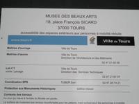 Musee des Beax arts Schild Tours