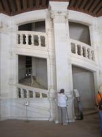 Doppelläufige Wendeltreppe im Schloss Chambord