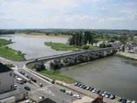Blick auf die Loire vom Schloss Amboise