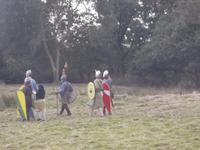 Die Heere sammeln sich zur Schlachtnachstellung