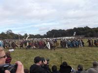 die ersten Handgemenge künden von der beginnenden Schlachtnachstellung