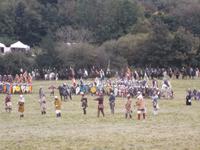 erste Attacke der normannischen Bogenschützen