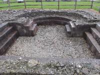 Reste der ehemaligen Bäder der Römervilla von Bignor