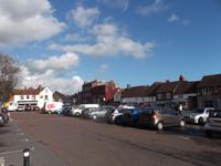 Marktplatz des historischen Dorfes Wickham